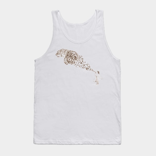 Bubbles the Snow Leopard Tank Top by Darel